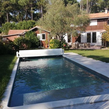 Maison Familiale En Bois Avec Piscine, Proche Du Bassin غوجان-ميستراس المظهر الخارجي الصورة