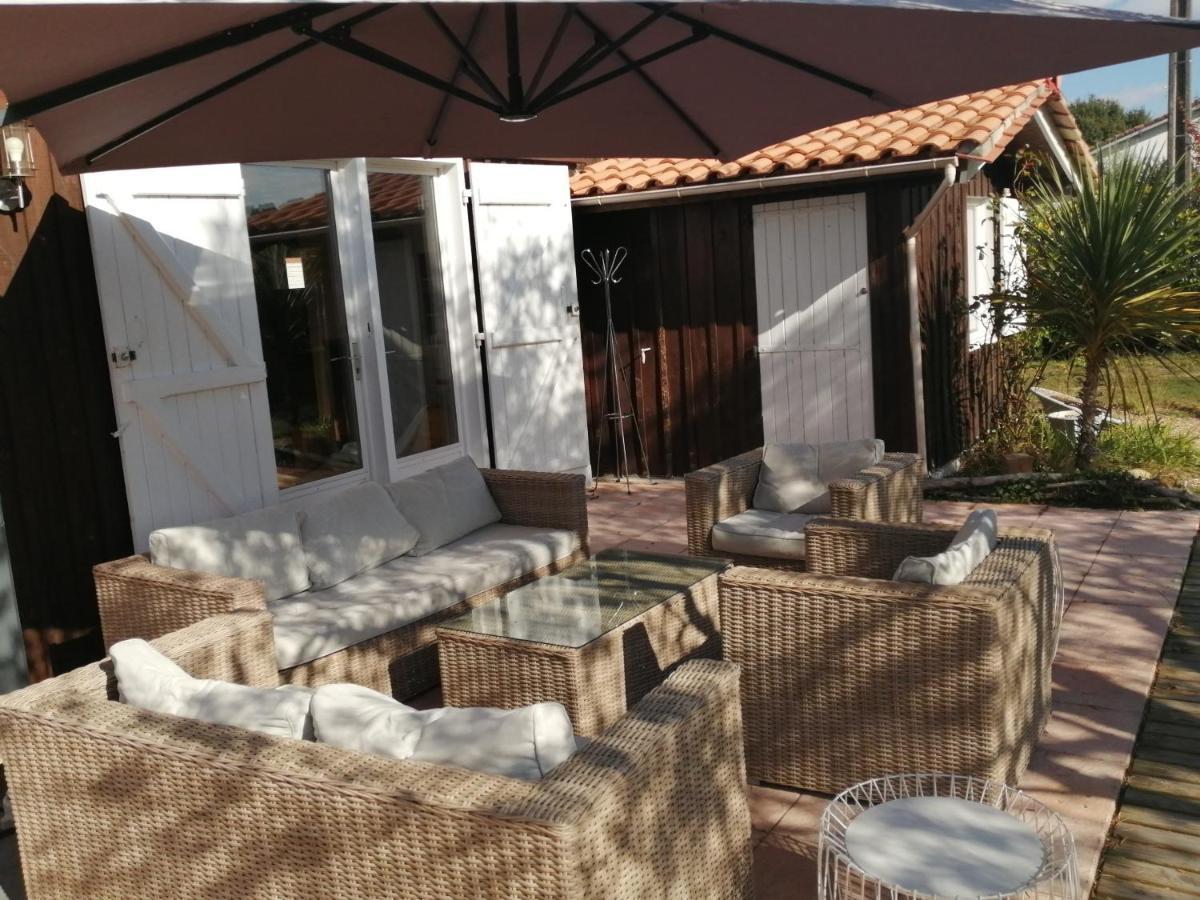 Maison Familiale En Bois Avec Piscine, Proche Du Bassin غوجان-ميستراس المظهر الخارجي الصورة