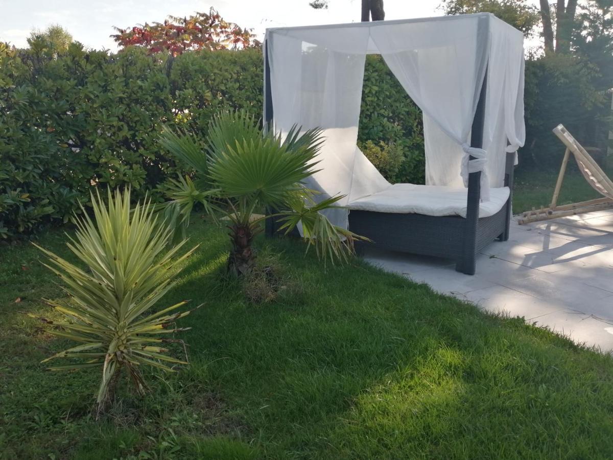 Maison Familiale En Bois Avec Piscine, Proche Du Bassin غوجان-ميستراس المظهر الخارجي الصورة